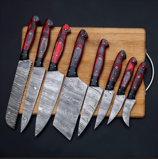 DBC43 Damascus Steel Chef Knives Set